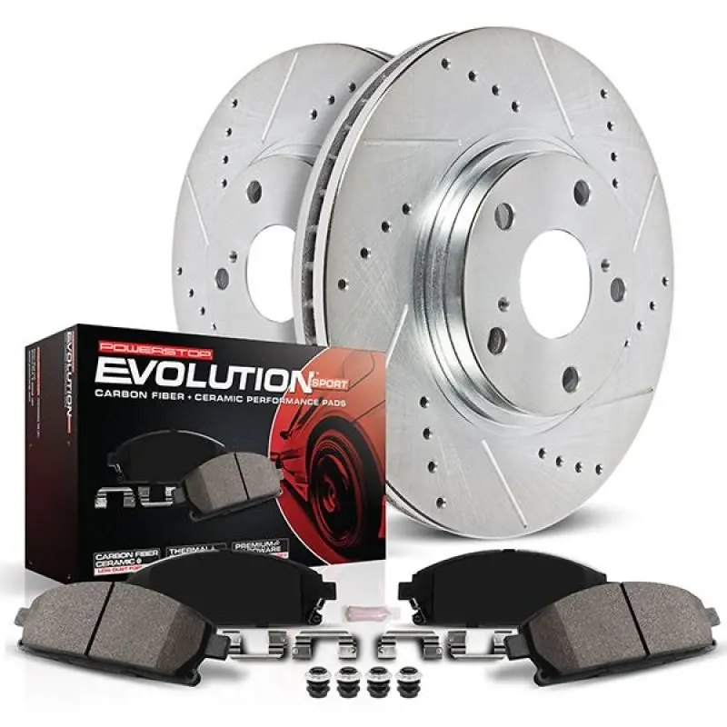 2022 Lincoln Navigator Front Z23 Evolution Sport Brake Kit By Powerstop 1