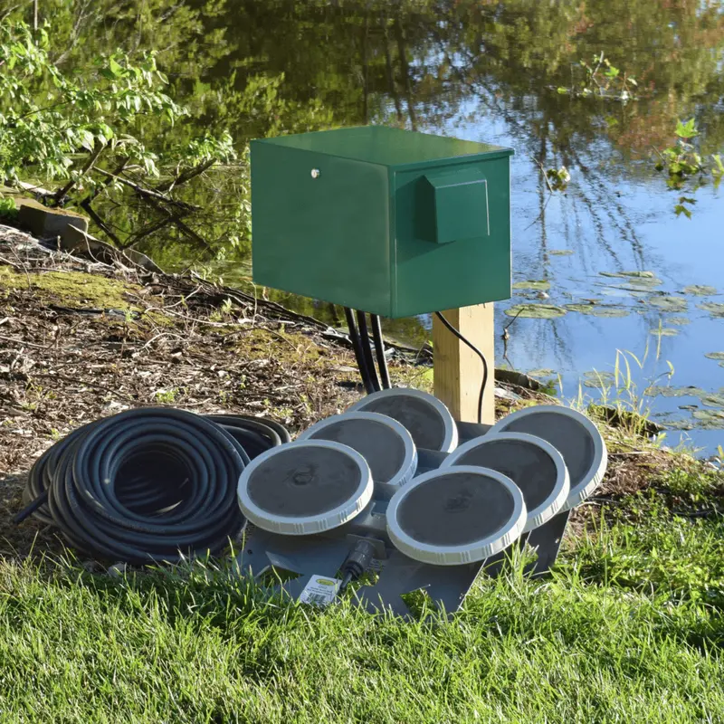 Airpro 1/2 Hp Rocking Piston Pond Aerator Kit - Up To 3 Acre Ponds 1