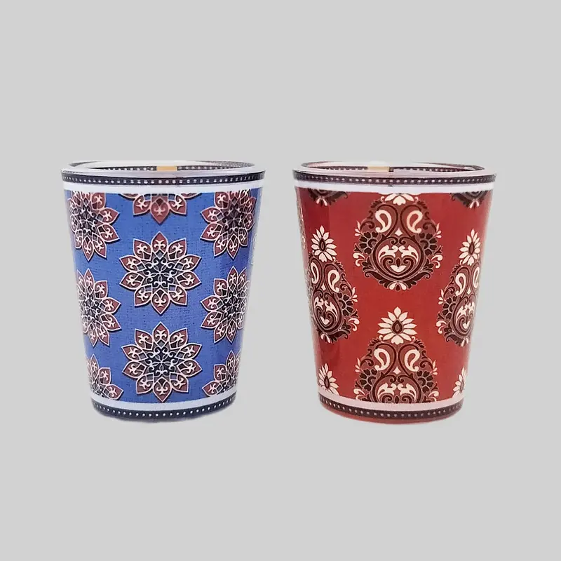Ajrakh Shot Glasses Set Of 2 (30 Ml Each) 1