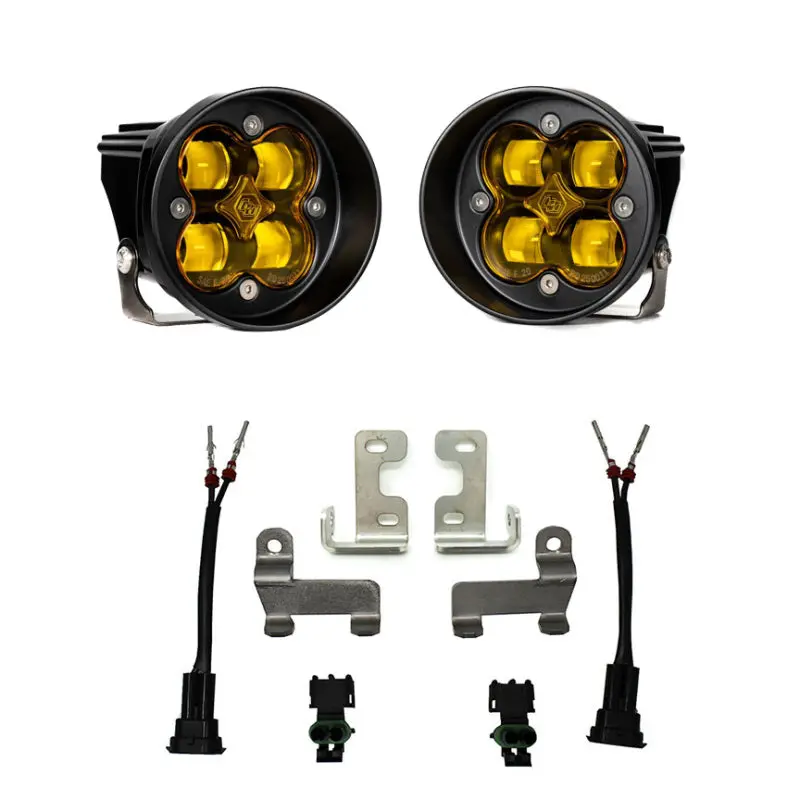 Baja Designs 2016+ Toyota Rav4 Squadron Fog Light Pocket Kit -Amber 1