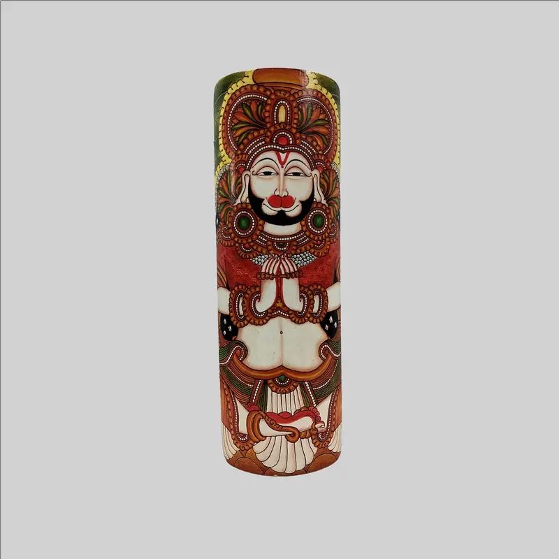 Bamboo Mural Hanuman Painting - 19 In X 9 In 1