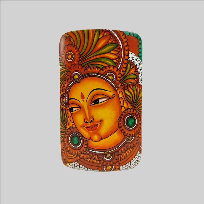 Bamboo Mural Lakshmi Painting - 6 In X 4.5 In 1