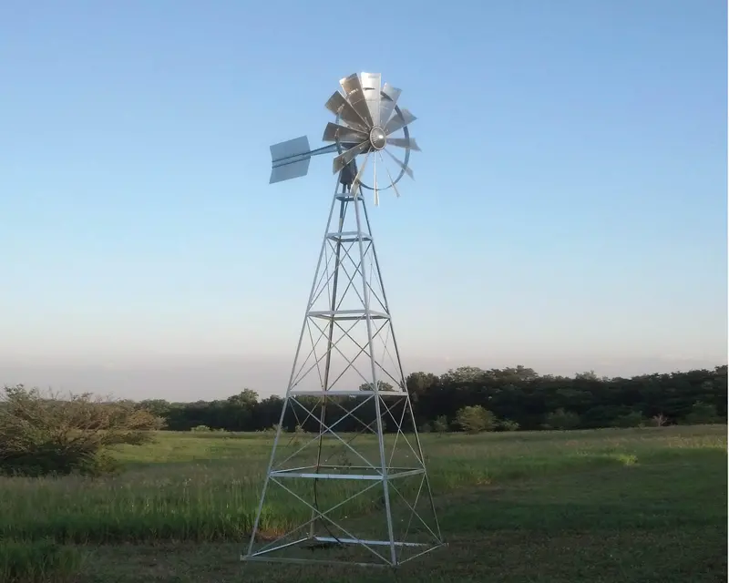 Becker Windmills 20′ Four Legged Windmill Assembly With Quick Sink Tubing 1