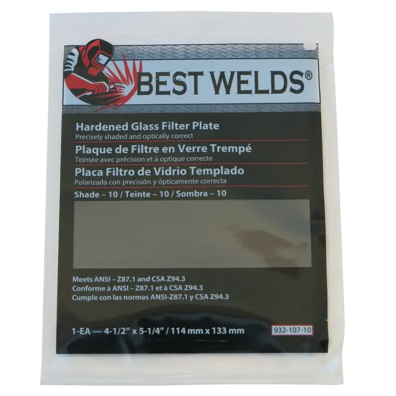 Best Welds Shaded Glass Filter Plate 4-1/2" X 5-1/4" - 932-107 1