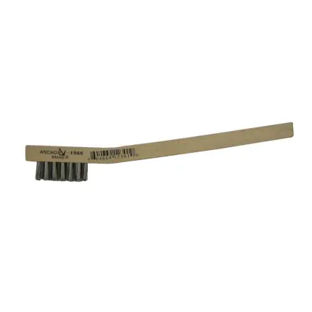 Best Welds Stainless Steel Utility Curved Handle Brush - Hand Tied - 15Ss 1