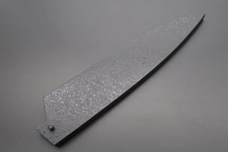 Black Lacquered Wooden Saya For Misono Ux10 No.713 Gyuto 240Mm(Ux10 Dimples No.763 Gyuto240mm) 1