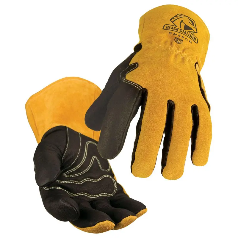 Black Stallion A5 Cut Resistant Pigskin & Cowhide Mig Glove - Bm88cr 1