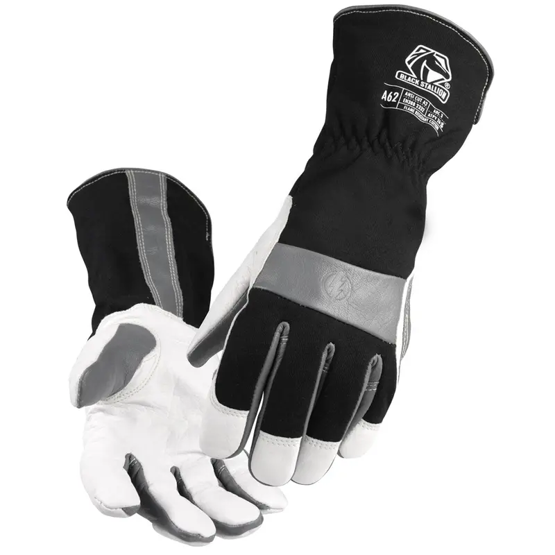 Black Stallion Cut Resistant Cowhide & Fr Cotton Utility Glove - A62 1