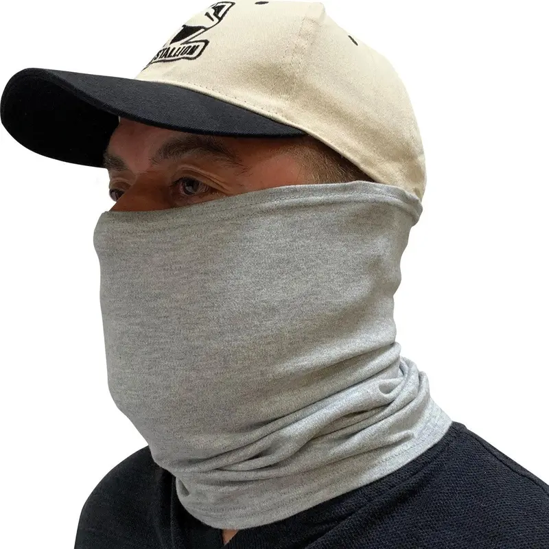 Black Stallion Flame-Resistant Cotton Knit Neck Gaiter - Ah1565-Gy 1
