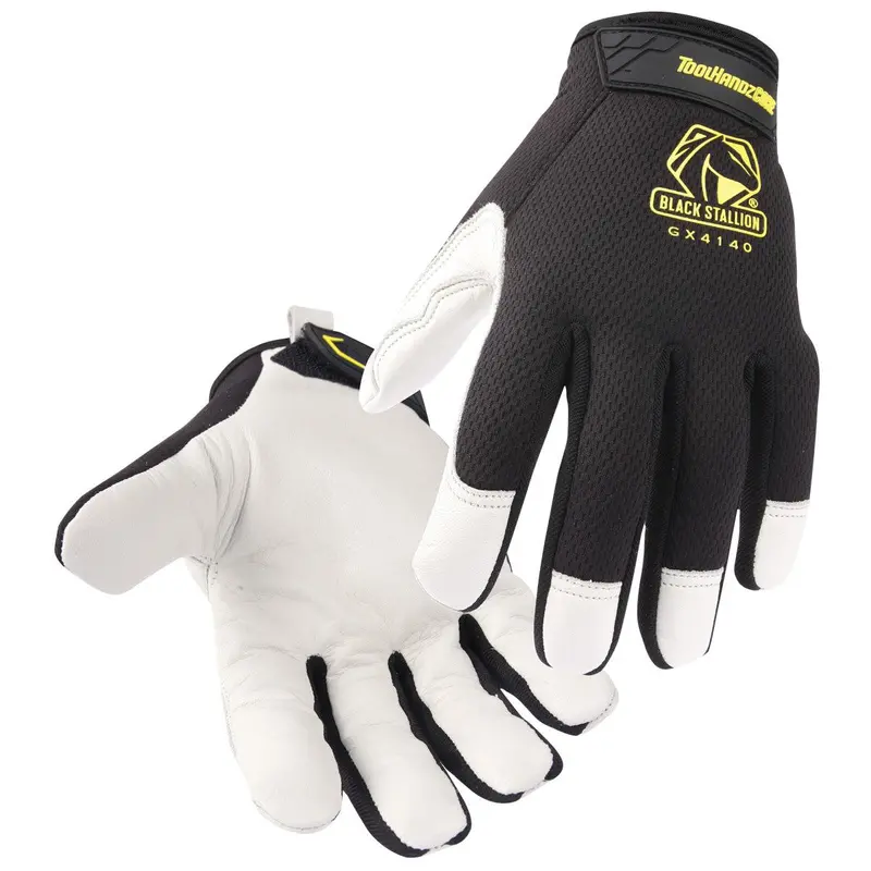 Black Stallion Toolhandz Core Cow Grain Palm Mechanics Glove - Gx4140-Bw 1