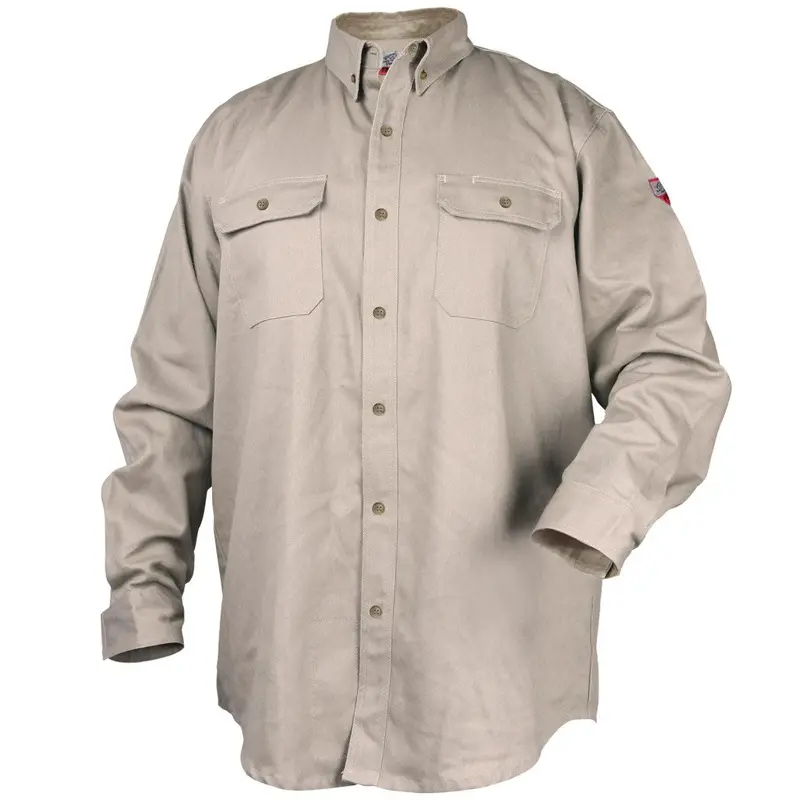 Black Stallion Truguard 300 Fr Work Shirt, Stone - Wf2110-St 1