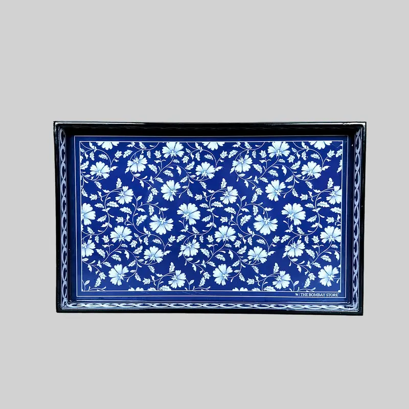 Blue Pottery Medium Tray 1