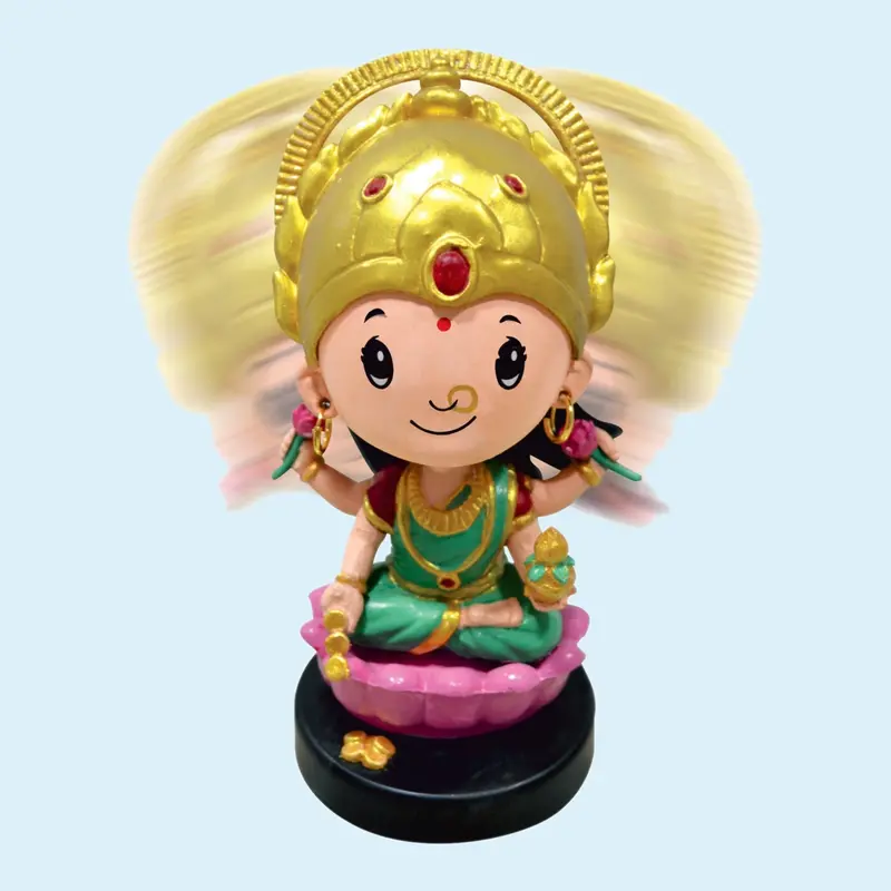 Bobble Head Laxmiji Red 5.5 In 1