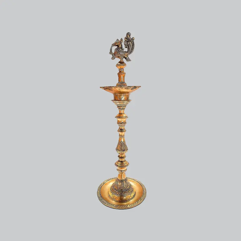 Brass Annam Deepak 15 In 1