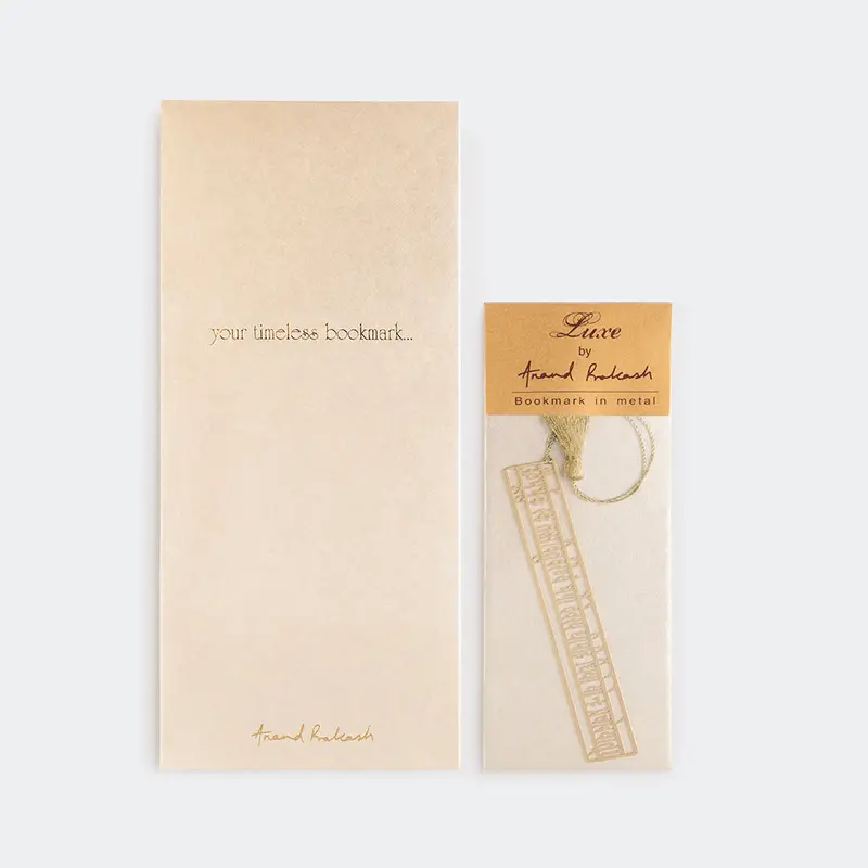 Brass Bookmark Ornament Ganesha Mantra 1