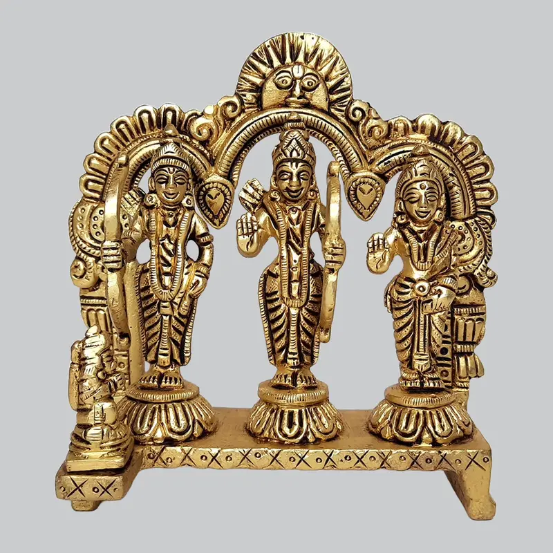 Brass Ram Darbar With Arch 5.5 In 1