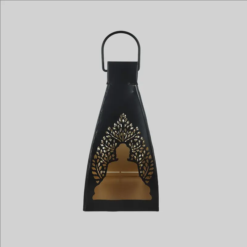 Buddha Tapering Lantern With Tree 8 In 1