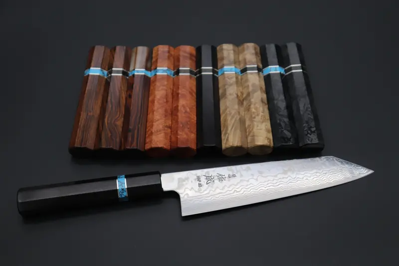 “Build Your Dream Knife” Sukenari Hap-40 Nickel Damascus Snbo-4 Kiritsuke 210Mm (8.2 Inch) 1