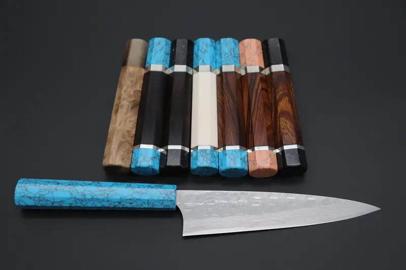“Build Your Dream Knife” Takeshi Saji “Ocean Sunshine” Vg-10 Custom Hammered Damascus Tsbo-4 Wa Petty 150Mm (5.9 Inch) 1