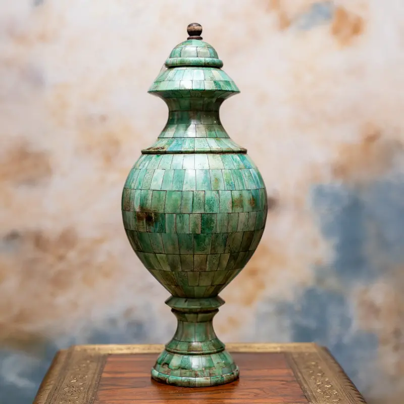 Camel Bone Surahi With Lid In Assorted Color 12 In 1