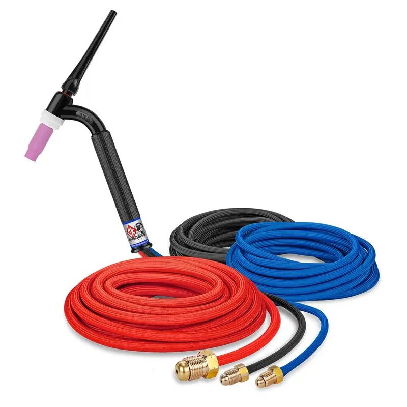 Ck Worldwide 350A Trim-Line Water-Cooled Flex Head Tig Torch W/ Super-Flex Cable, 25 Ft - Tl325sf Fx 1