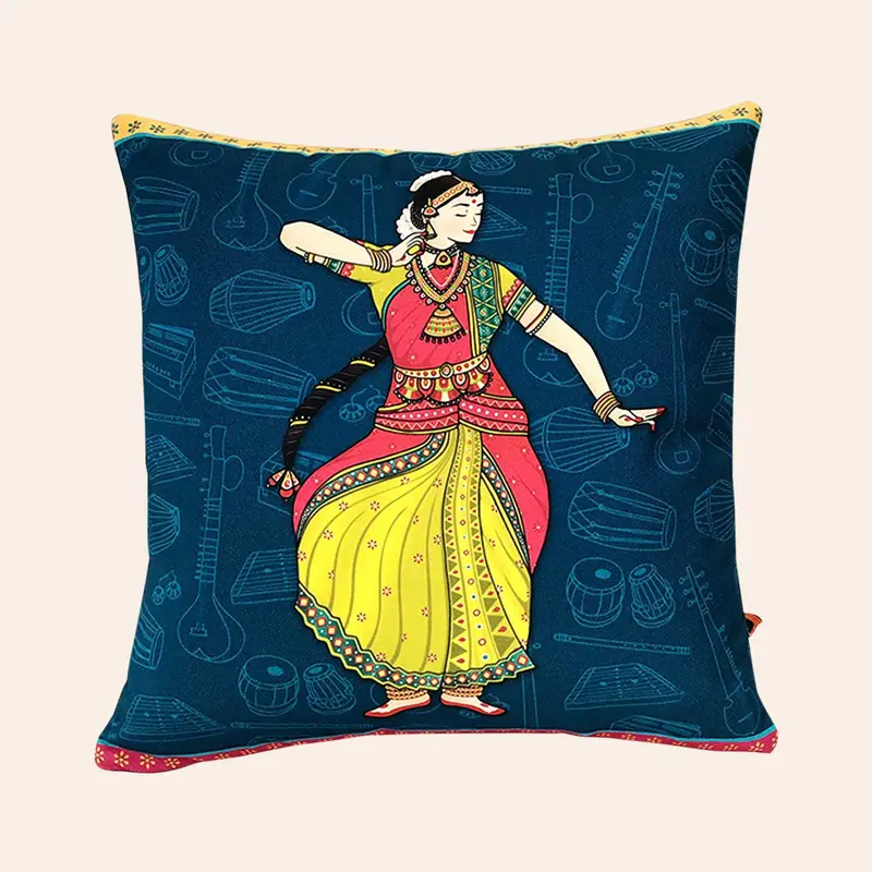 Classical Dancers Canvas Cushion Covers - 16 In X 16 In - Set Of 2 1