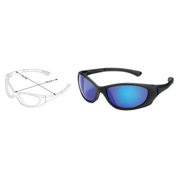 Crews-Black Frame Blue Diamond Lens - Pa118b 1