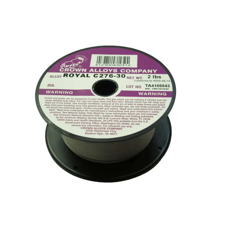 Crown Alloys Royal C276-30 1/16X2# Mig Wire 2Lb Spool - Rsc276/1L 1