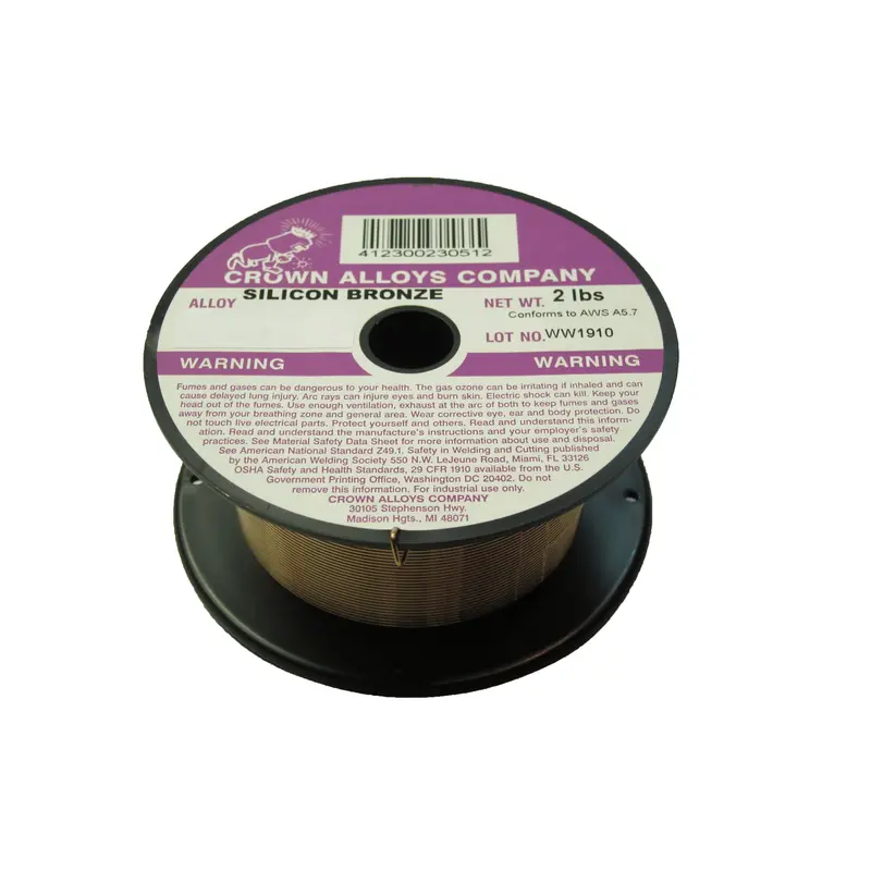 Crown Alloys Sil-Bronze .023X2# Mig Welding Wire 2Lb Spool - Cssib/1D 1