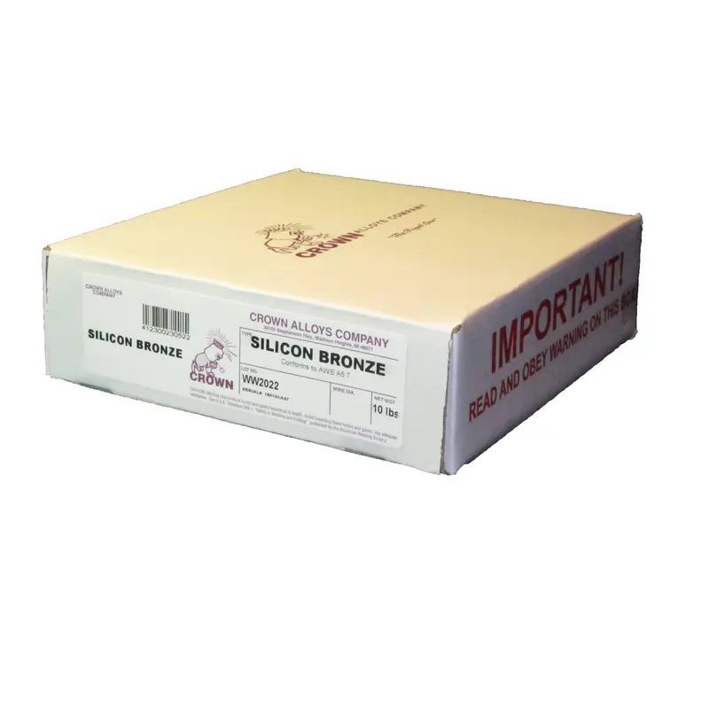 Crown Alloys Sil-Bronze 1/16X8" Mig Welding Wire 10Lb Spool - Cssib/2L 1