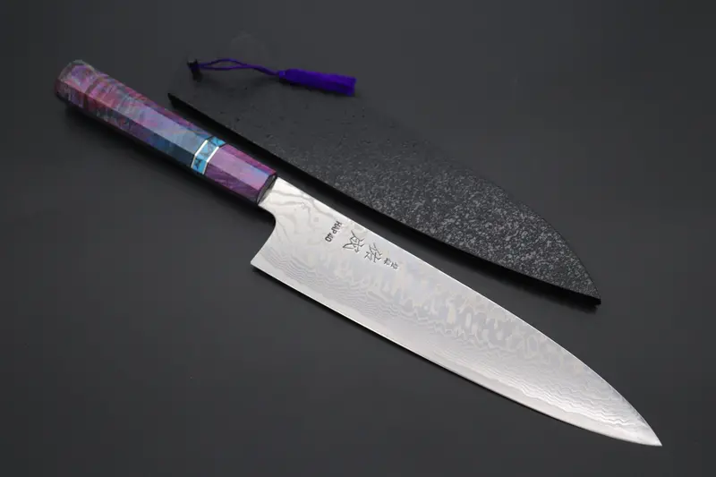 Custom Limited Edition, Sukenari Hap-40 Nickel Damascus Wa Gyuto 240Mm (9.4 Inch, Scl-588) 1