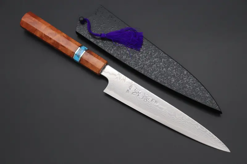 Custom Limited Edition, Sukenari Hap-40 Nickel Damascus Wa Petty 165Mm (6.4 Inch, Scl-502) 1