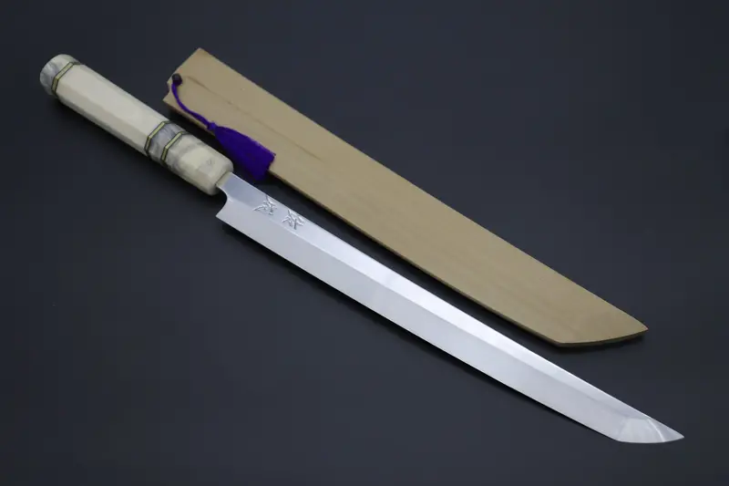 Custom Limited Edition, Sukenari Honyaki Sg-Ii Series Hsg-12 Sakimaru Takohiki 300Mm (11.8 Inch, Single Bevel Edge) 1