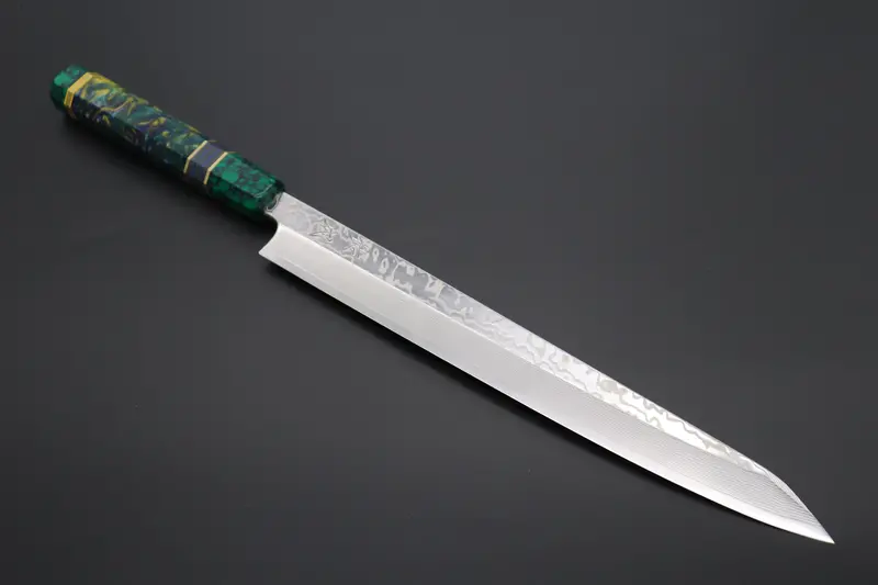 Custom Limited Edition, Sukenari Srs-13 Nickel Damascus Kiritsuke Yanagiba 300Mm (11.8 Inch, Scl-459) 1
