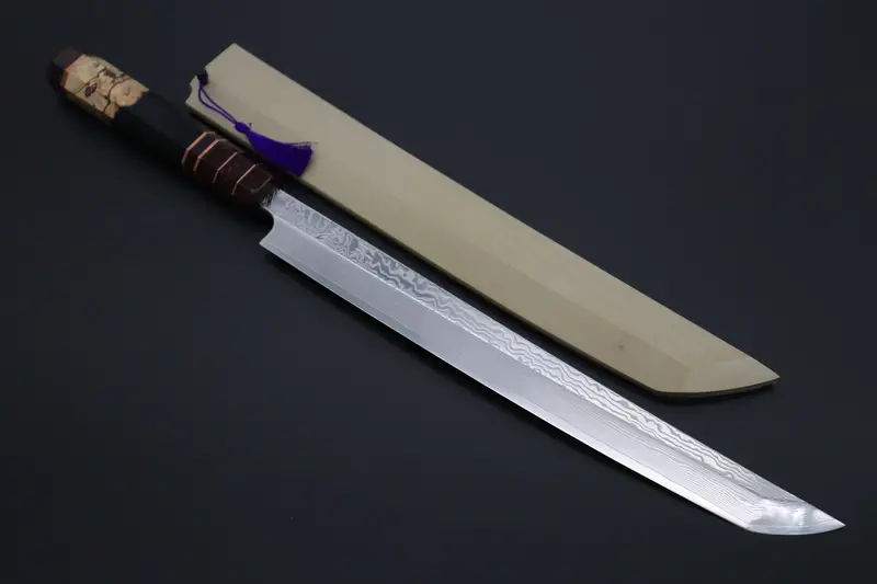 Custom Limited Edition, Sukenari Srs-13 Nickel Damascus Sakimaru Takohiki 300Mm (11.8 Inch, Scl-458) 1