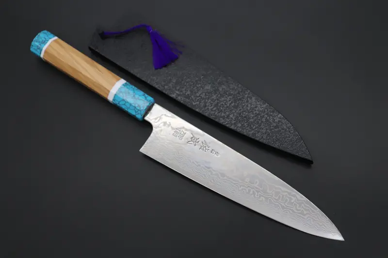 Custom Limited Edition, Sukenari Zdp-189 Nickel Damascus Wa Gyuto 210Mm (8.2 Inch, Scl-351) 1