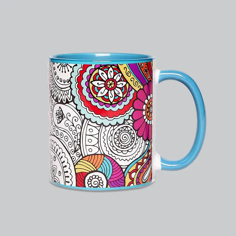 Doodle Mandala Coffee Mug 300 Ml 1