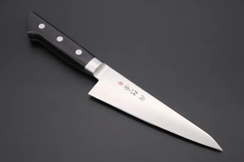 想磨 Souma (Fujiwara Kanefusa) Fkm Series No.4 Boning Knife / Honesuki (5.9Inch, Black Pakka Wood Handle) 1