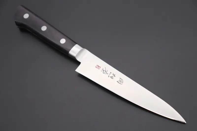 想磨 Souma (Fujiwara Kanefusa)  Fkm Series Petty (120Mm To 180Mm, 3 Sizes, Black Pakka Wood Handle) 1