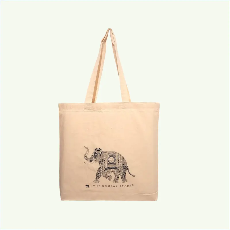 Elephant Printed Tote Bag 1