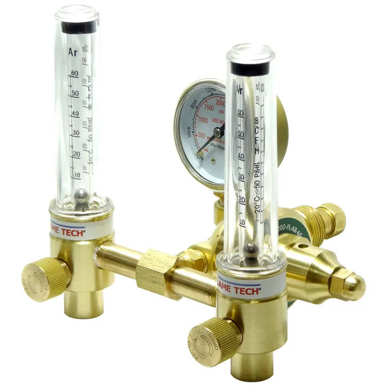 Flame Tech Dual Argon Flow Meter- 200-Fl-Ar-60-580 1