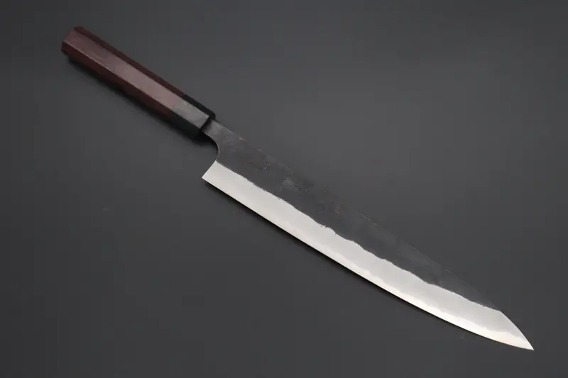 Fu-Rin-Ka-Zan Aogami Super Kurouchi Series  Wa Sujihiki (240Mm & 270Mm, 2 Sizes, Octagon Shaped Red-Sandal Wood Handle) 1