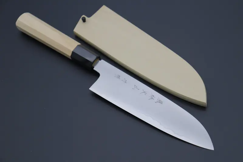 Fu-Rin-Ka-Zan Hon Kasumi Gingami No.3 Fg3-2 Wa Santoku 180Mm (7 Inch, Double Bevel Edge) 1