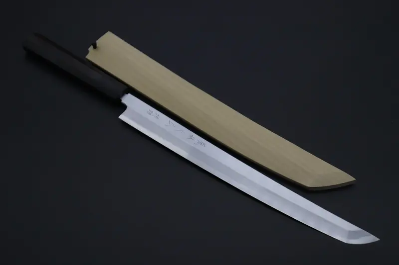 Fu-Rin-Ka-Zan Limited, Fso-100 Hon Kasumi Blue Steel No.1 Sakimaru Takohiki 300Mm (11.8 Inch, Octagonal Ebonywood Handle) 1