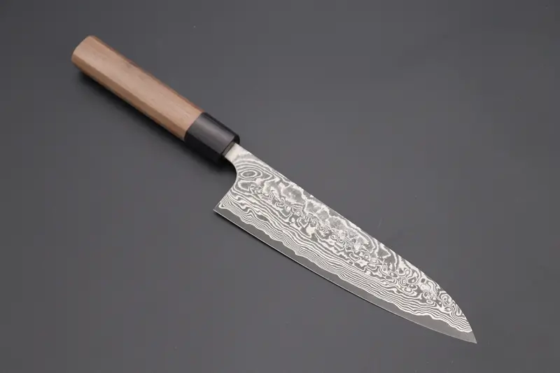 Fu-Rin-Ka-Zan R-2 Damascus Wa Series Wa Gyuto (180Mm To 240Mm, 3 Sizes, Octagon Shaped Walnutwood Handle) 1