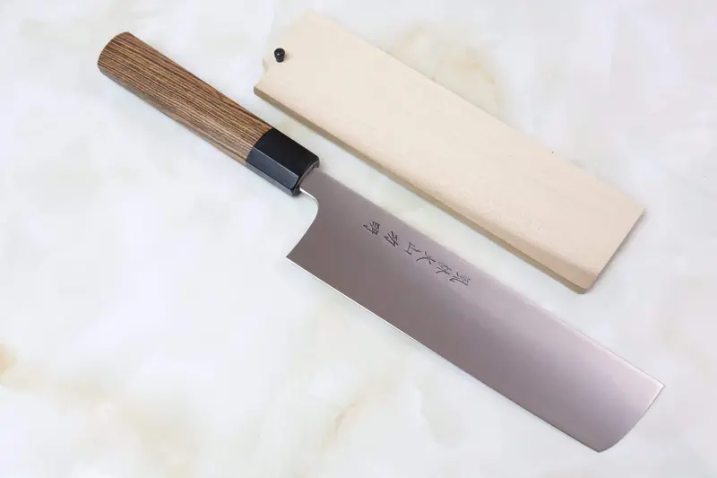 Fu-Rin-Ka-Zan Zdp-189 Wa Series Fzdp-10B Nakiri 180Mm (7 Inch, Octagon Shaped Bocote Wooden Handle) 1