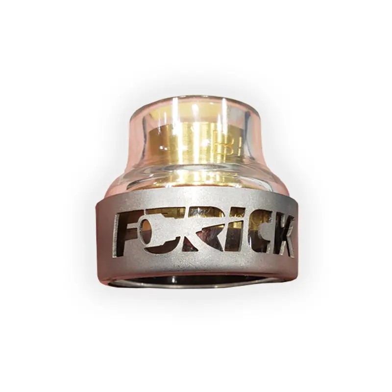 Furick Cup Thread-On Bbw Glass Cup W/ Titanium Cover - Bbwsgwc 1