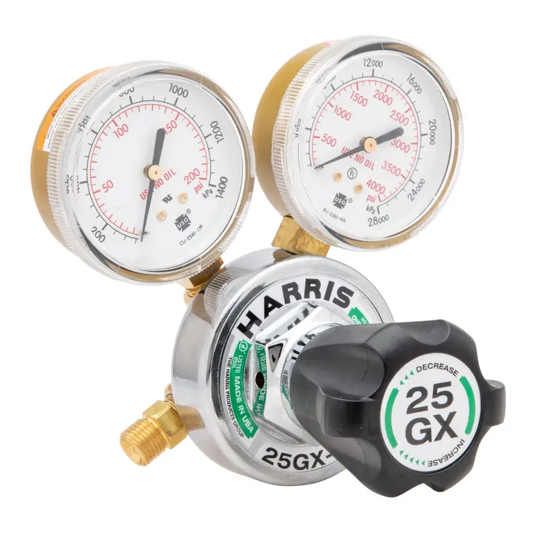 Harris 25Gx Med/Heavy Duty Oxygen Regulator - 3000510 1