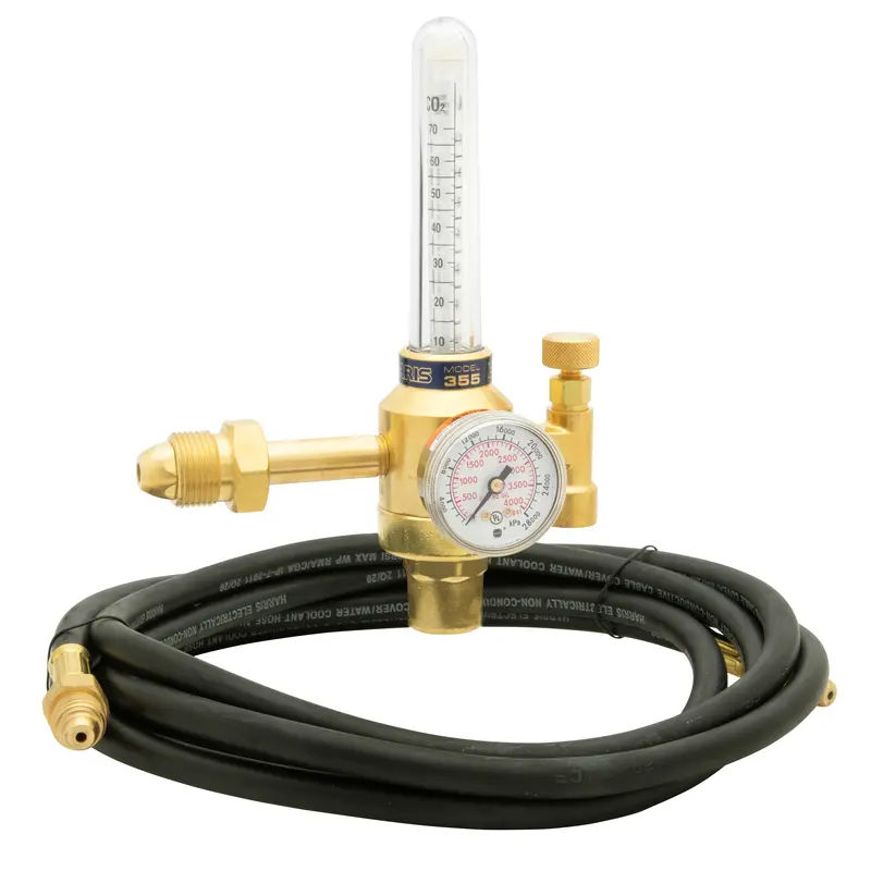 Harris Model 355-2Ar-58010 Flowmeter Regulator W/ Hose - 3100211 1