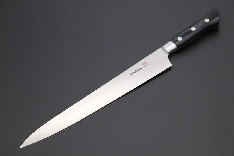 Hattori Fh Solid Vg-10 Series Limited Edition Sujihiki (230Mm And 300Mm, 3 Sizes, "Black Space" Corian® Handle) 1